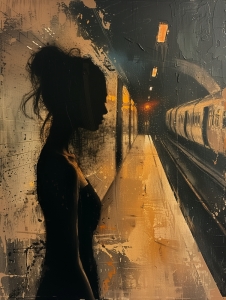 U-Bahn-Frauenportr&auml;t