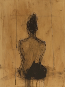 Retrato dibujo de mujer