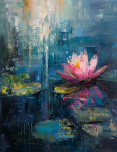 N&eacute;nuphar abstrait
