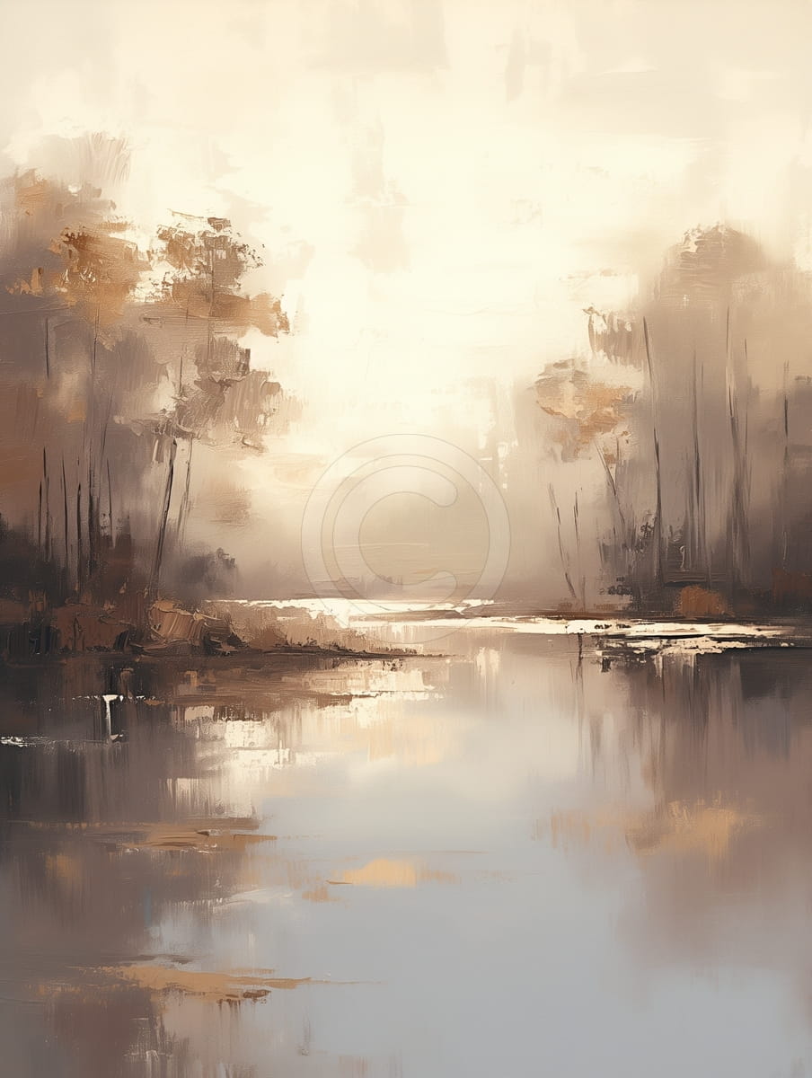 Paysage abstrait marron