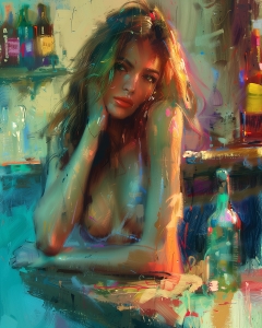 Portrait nu moderne