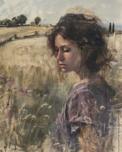 Retrato tradicional de mujer