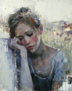 Ritratto di ragazza di campagna