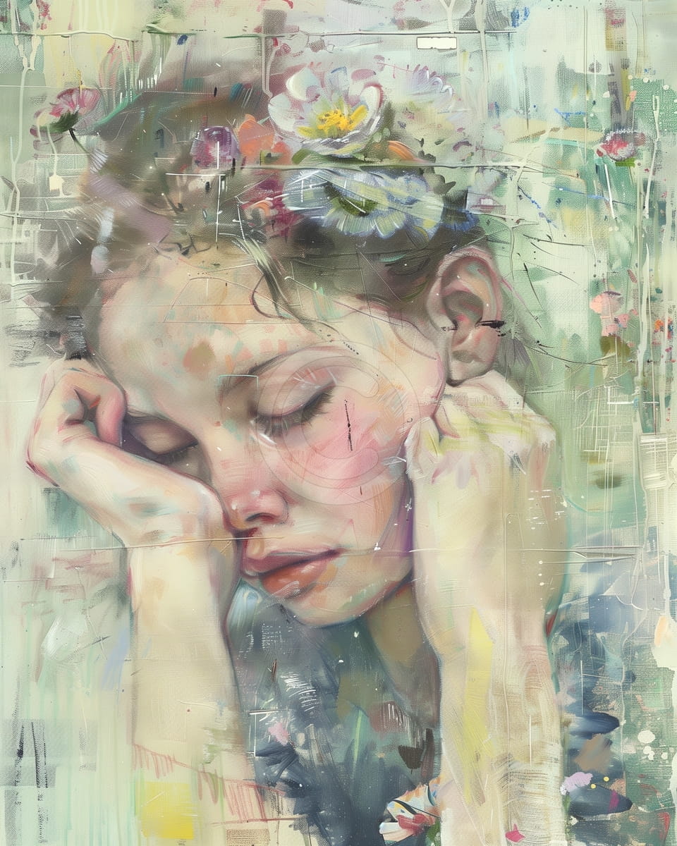 Portrait de femme expressif