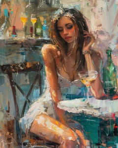 Hermoso retrato de dama