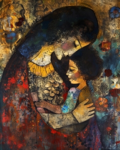 Madre e figlio decorativi