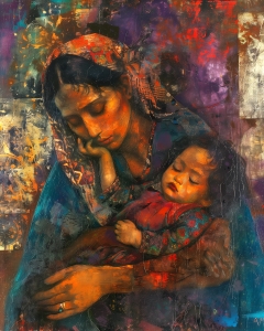 Portrait de m&egrave;re gitane