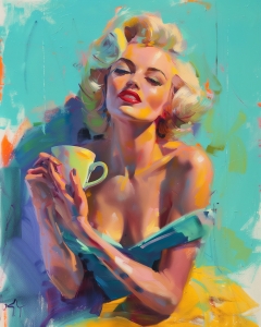 Retrato abstracto de Marilyn Monroe