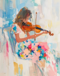 Donna che suona il violino