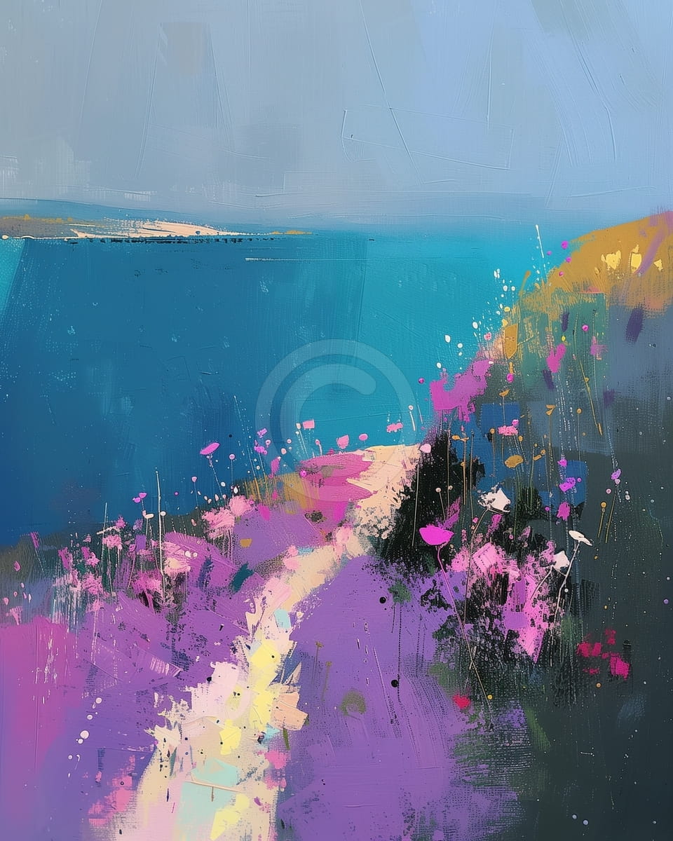 Moderne minimalistische Landschaft 02