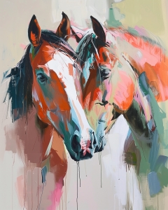 Retrato de caballo realista