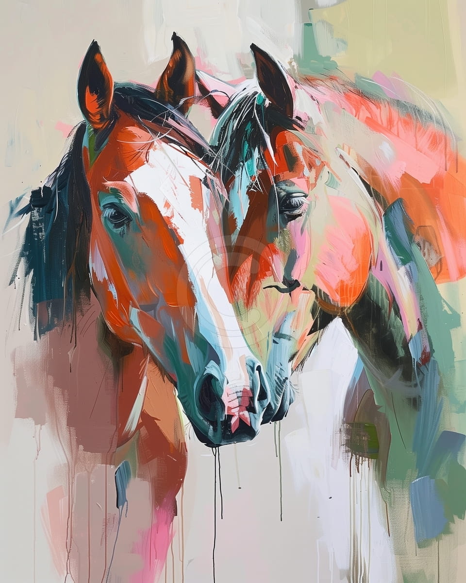 Retrato de caballo realista