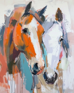 Chevaux abstraits