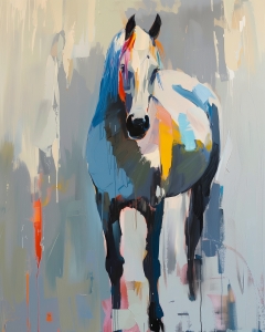 Cheval color&eacute;