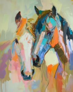 Caballo impresionista