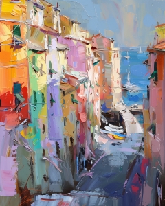 Ciudad costera italiana