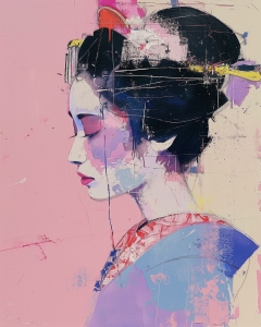 Portrait de geisha