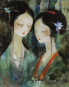 Dos hermanas japonesas