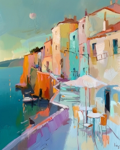 Terrasse en Gr&egrave;ce