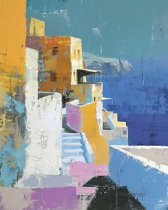 Santorini Abstracto