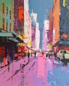 Ciudad moderna abstracta