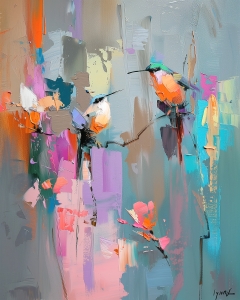 Oiseaux color&eacute;s