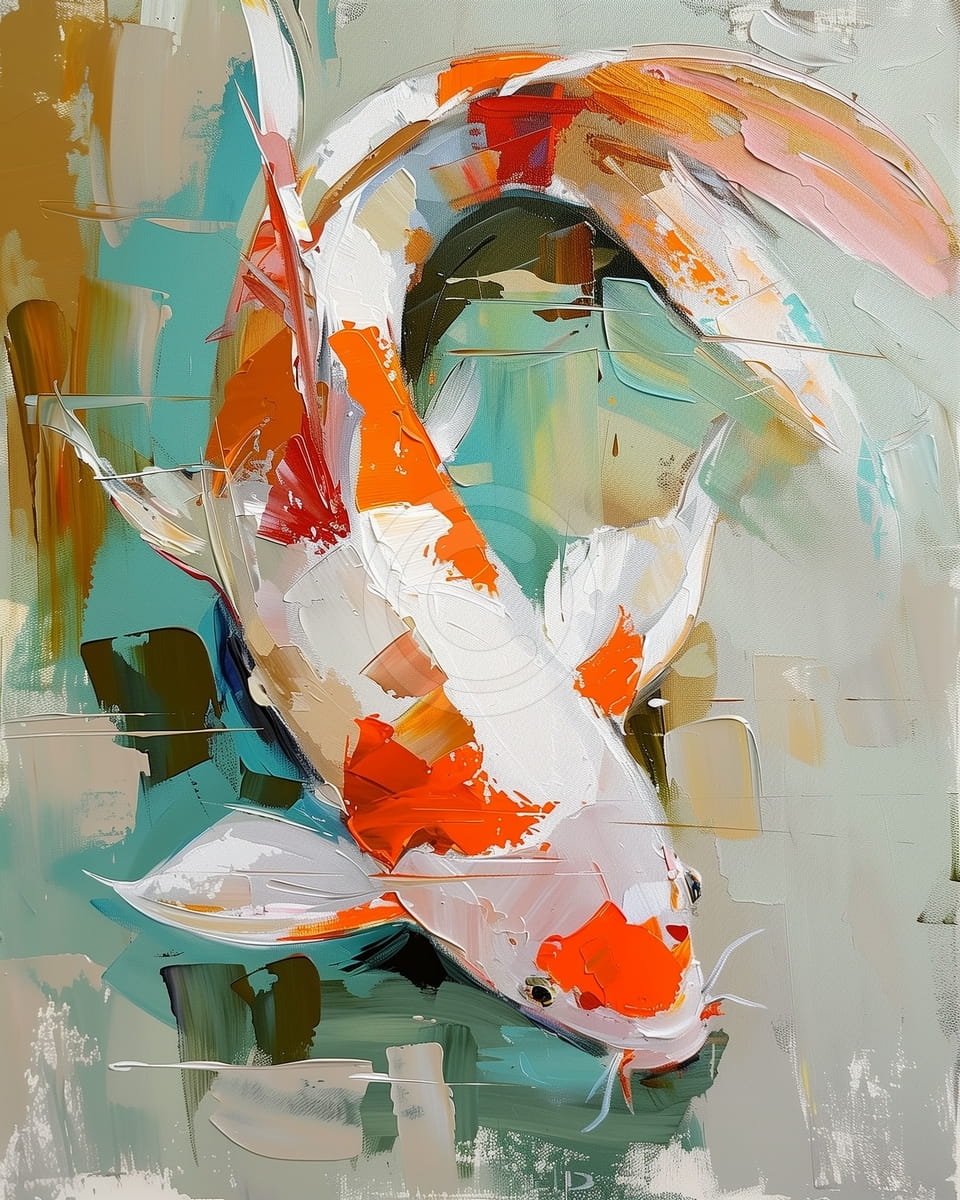 Asiatischer Koi-Fisch