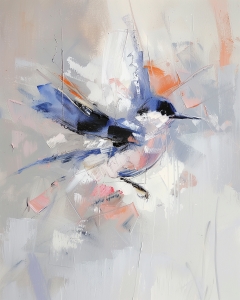 P&aacute;jaro abstracto en vuelo