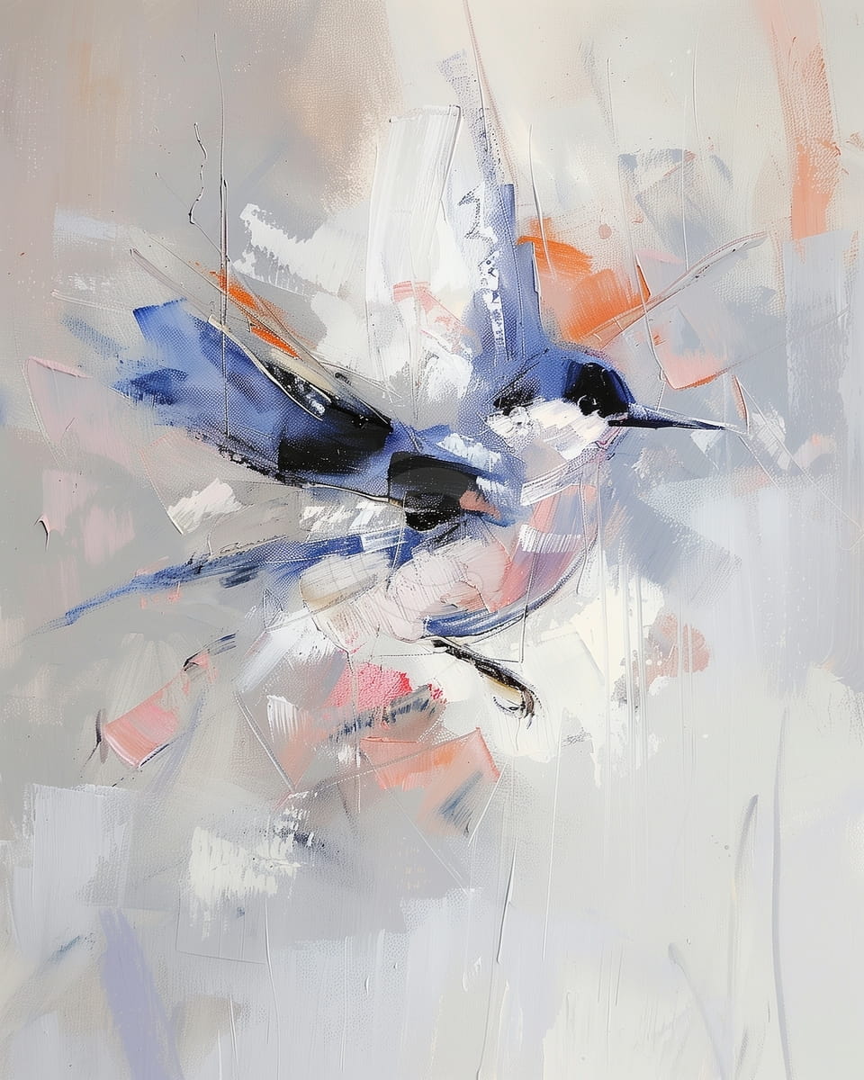 Abstrakter Vogel im Flug