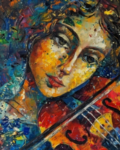 Tocando el viol&iacute;n