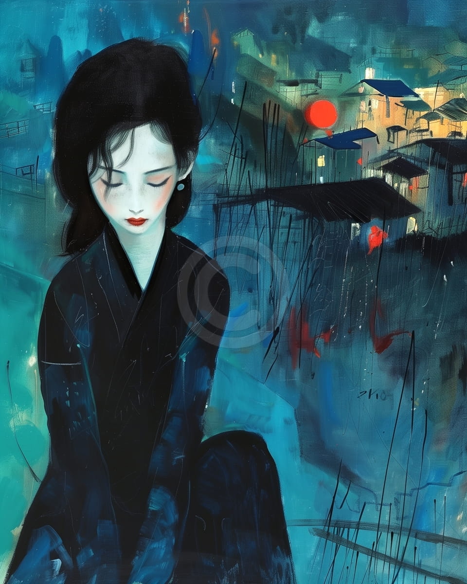 Moderne japanische Frau