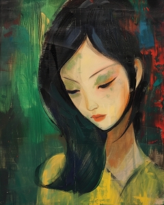 Belle fille asiatique