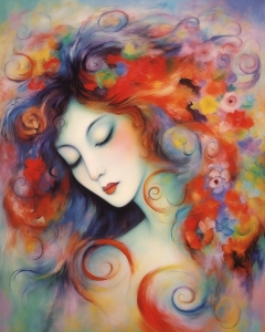 Cheveux de belle femme