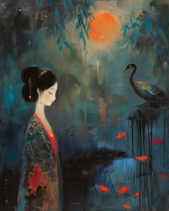 Geisha alla luna piena