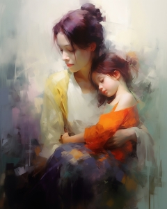 M&egrave;re avec fille