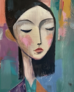 Retrato de moda so&ntilde;ando