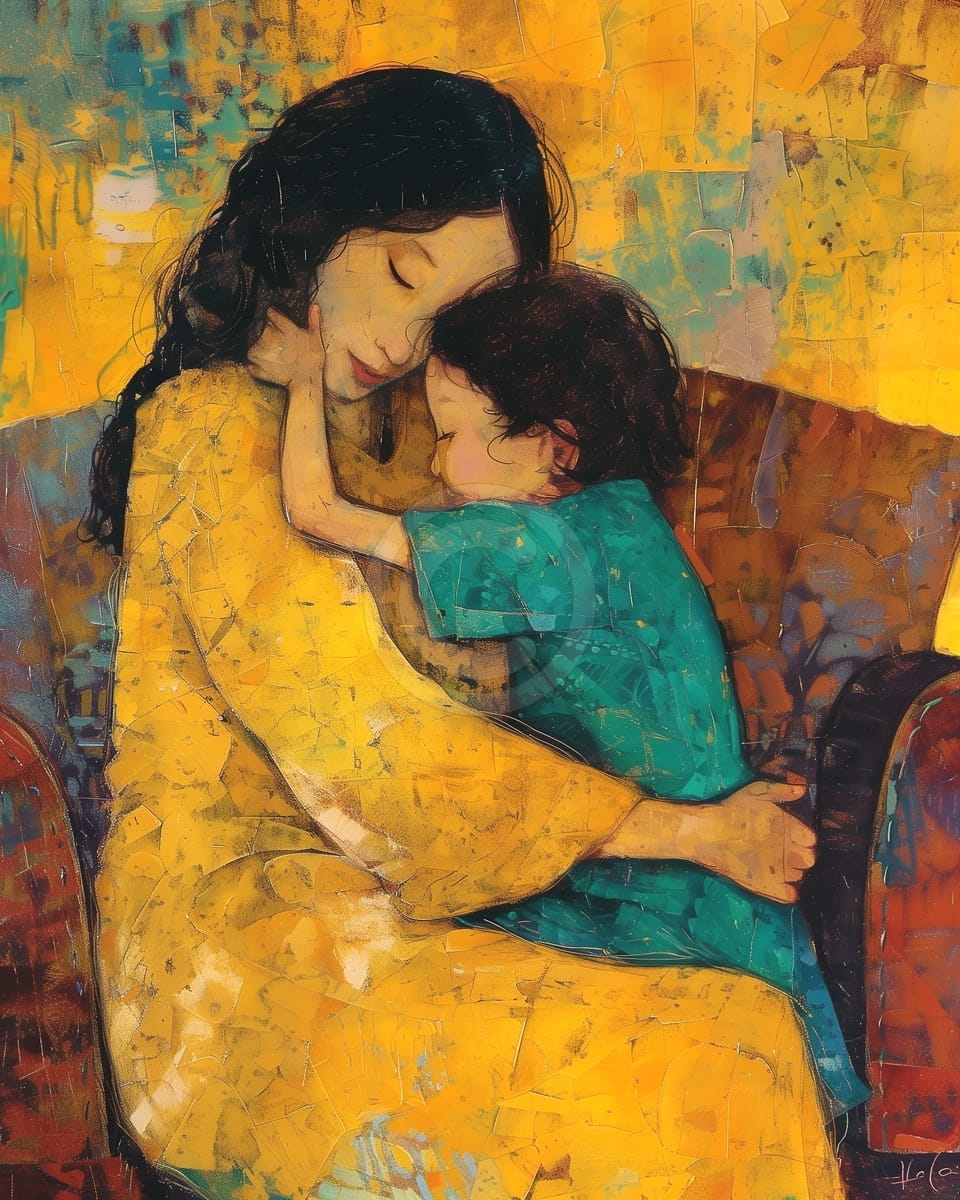 Mujer amazónica decorativa