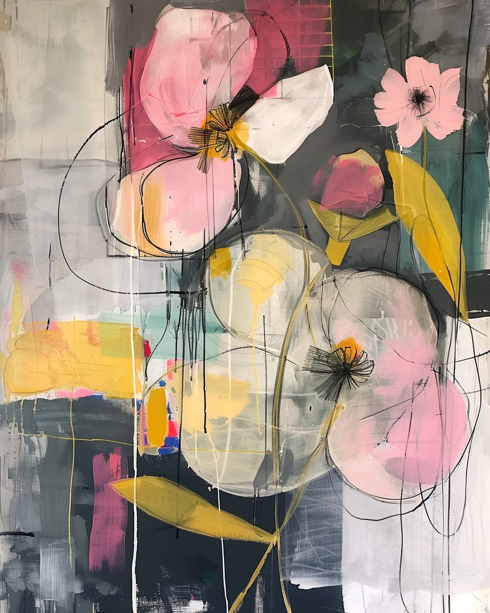 Motif floral décoratif