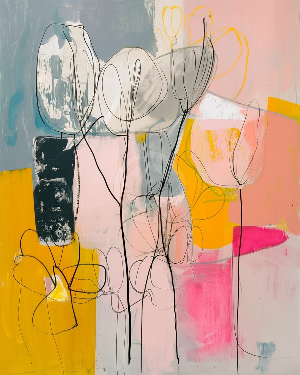 Tulipani in stile decorativo