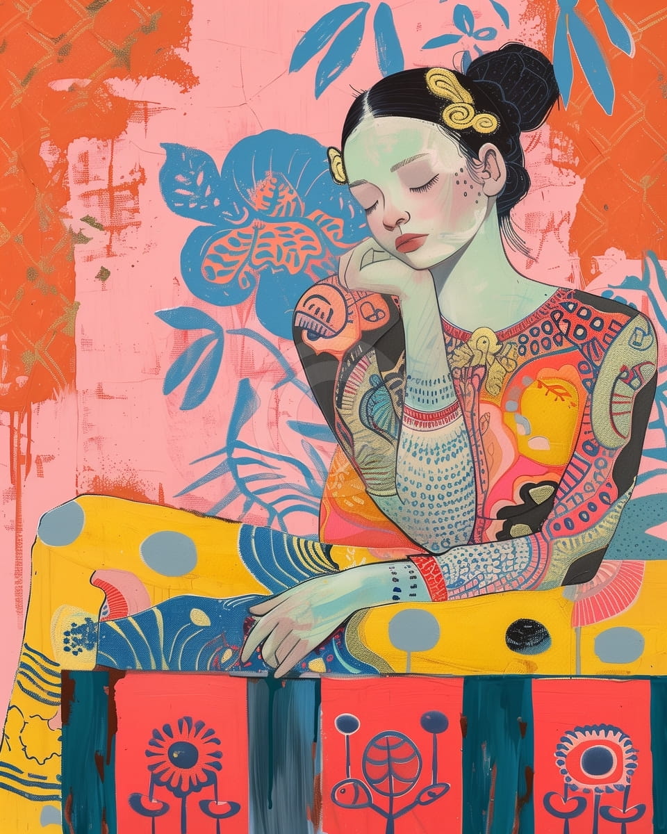 Giovane donna con panino