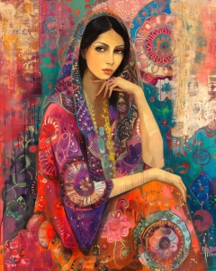 Ritratto di donna indiana