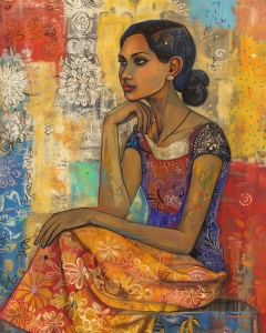 Retrato de mujer africana