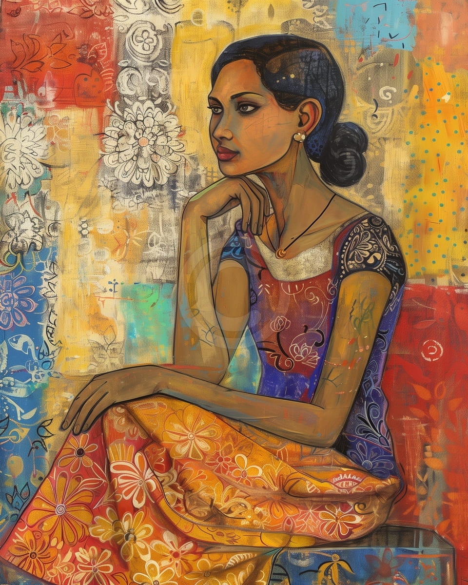 Retrato de mujer africana