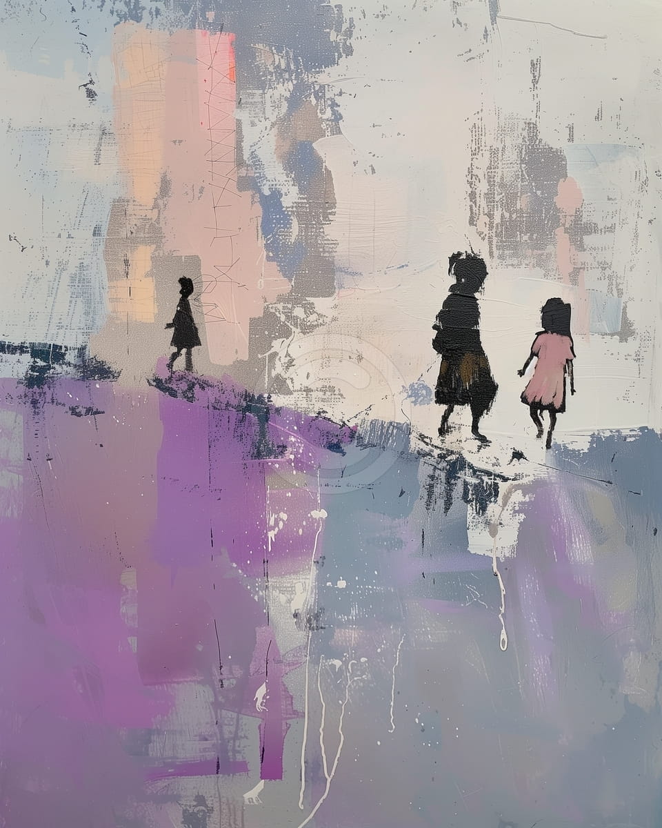 Filles sur la colline