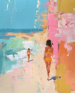 Ragazze sulla spiaggia