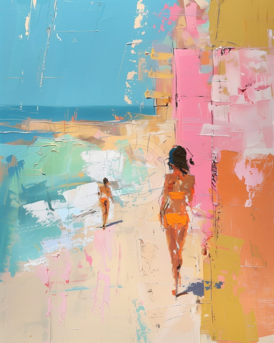 Ragazze sulla spiaggia