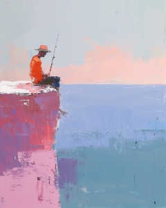 Pescador descansando