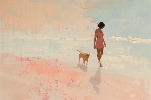 Caminando en la playa