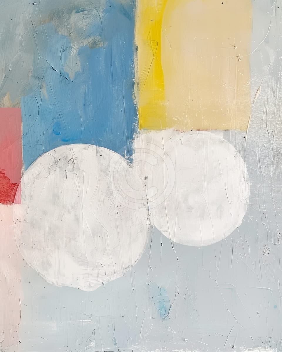 Cercle blanc abstrait