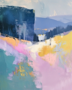 Abstrakte Berglandschaft